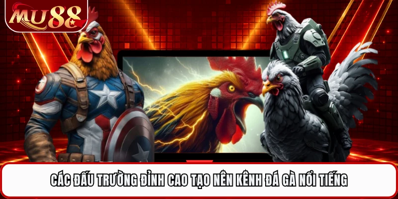 Các đấu trường đỉnh cao tạo nên kênh đá gà nổi tiếng