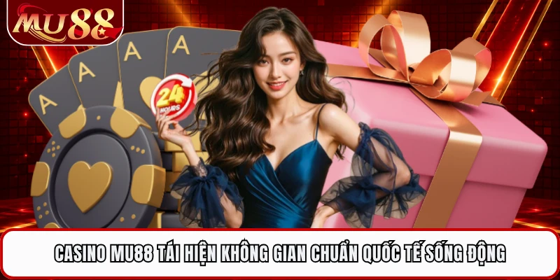 Casino MU88 tái hiện không gian chuẩn quốc tế sống động